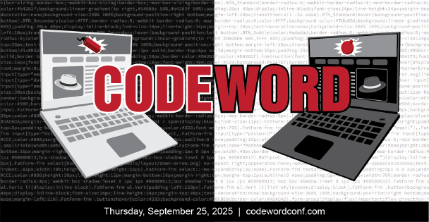 Banner for CodeWord Conf 2025