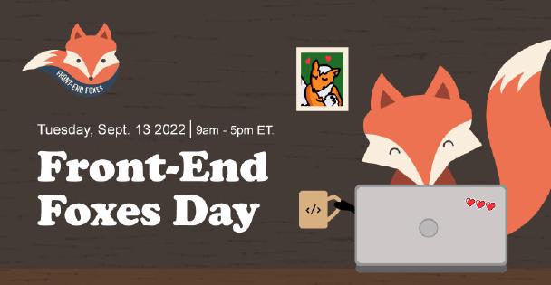 Banner for Front-end Foxes Day 2022