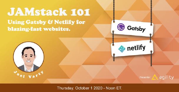 Banner for Jamstack 101: Using Gatsby with Netlify