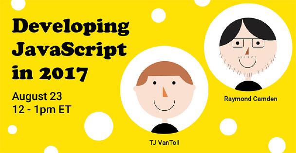 Banner for Developing in JavaScript in 2017